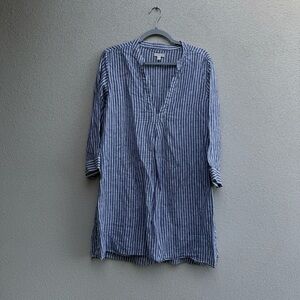 GARNET HILL linen tunic top Medium